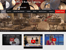 Tablet Screenshot of brother2brothercatering.com